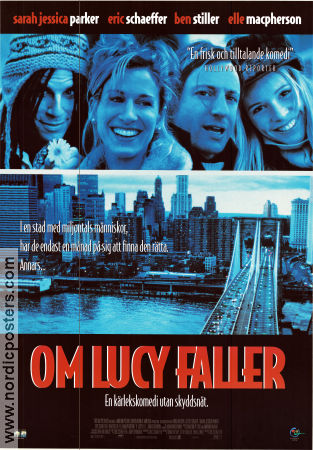 Om Lucy faller 1996 poster Sarah Jessica Parker Ben Stiller Eric Schaeffer