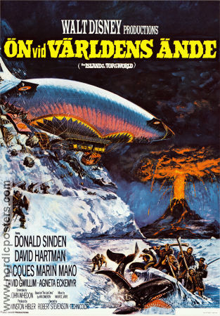 Ön vid världens ände 1974 poster Donald Sinden Agneta Eckemyr Robert Stevenson