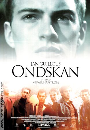 Ondskan 2003 poster Andreas Wilson Henrik Lundström Gustaf Skarsgård Mikael Håfström Text: Jan Guillou Skola