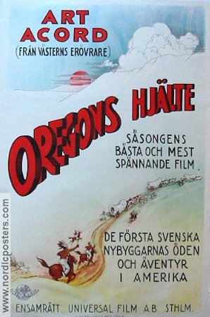 Oregons hjälte 1925 poster Art Acord Berg