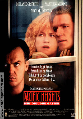 Pacific Heights 1990 poster Melanie Griffith Michael Keaton Matthew Modine John Schlesinger