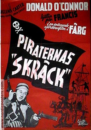 Piraternas skräck 1952 poster Donald O´Connor