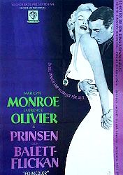 Prinsen och balettflickan 1957 poster Marilyn Monroe Richard Wattis David Horne Laurence Olivier