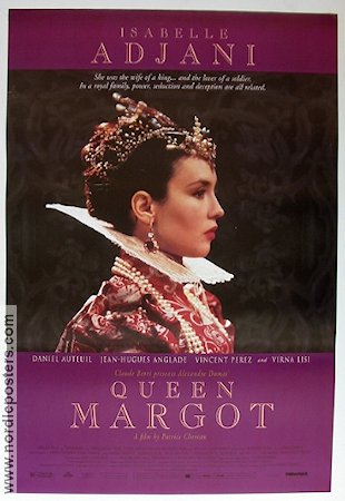 Queen Margot 1994 poster Isabelle Adjani Daniel Auteuil