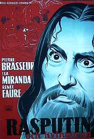 Rasputin och kvinnorna 1954 poster Isa Miranda Pierre Brasseur Ryssland