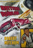 Rattens djävlar 1958 poster Robert Mitchum Bilar och racing