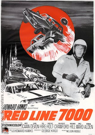 Red Line 7000 1965 poster James Caan Howard Hawks Bilar och racing