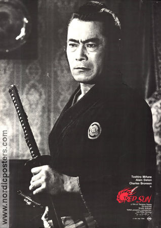 Red Sun 1971 poster Charles Bronson Toshiro Mifune Alain Delon Ursula Andress Terence Young Kampsport Asien