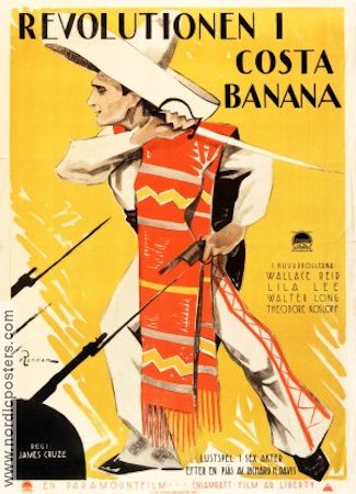 Revolutionen i Costa Banana 1922 poster Wallace Reid