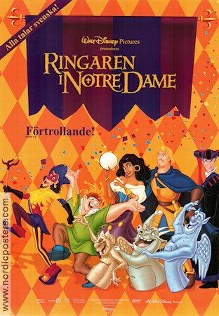 Ringaren i Notre Dame 1996 poster Demi Moore Gary Trousdale Animerat