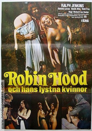 Robin Hood och hans lystna kvinnor 1969 poster Ralph Jenkins Dee Lockwood Steve Vincent Richard Kanter