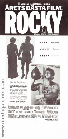 Rocky 1976 poster Sylvester Stallone Talia Shire Burt Young John G Avildsen Boxning