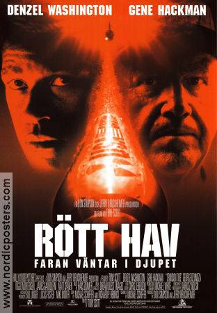 Rött hav 1995 poster Denzel Washington Gene Hackman Tony Scott Hitta mer: Jerry Bruckheimer Skepp och båtar