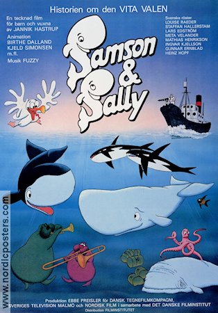 Samson och Sally 1984 poster Animerat Danmark