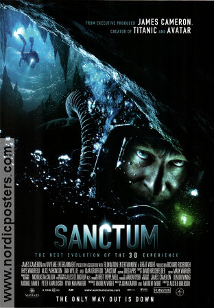 Sanctum 2011 poster Rhys Wakefield Allison Cratchley Alister Grierson