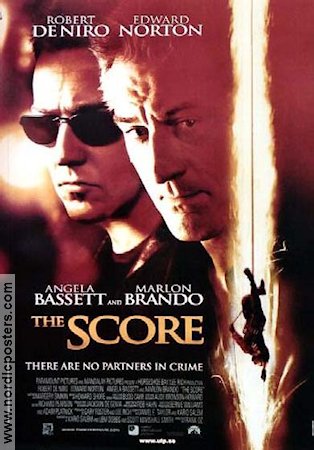 The Score 2001 poster Robert De Niro Edward Norton Marlon Brando Frank Oz