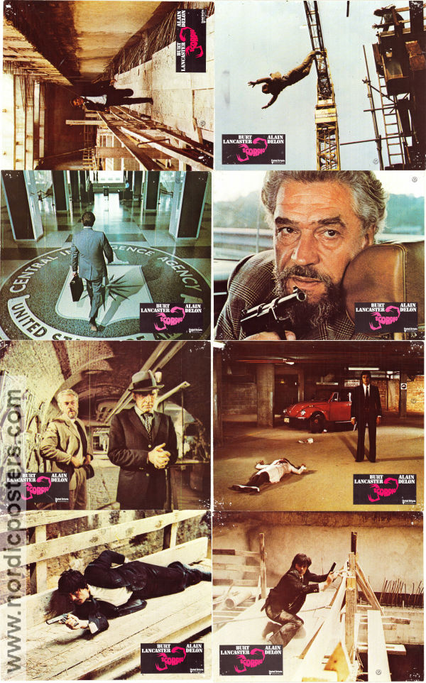 Scorpio 1973 lobbykort Burt Lancaster Alain Delon Paul Scofield Michael Winner