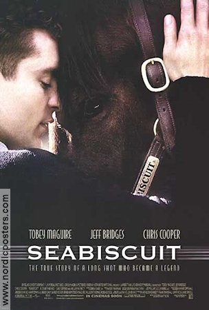 Seabiscuit 2003 poster Tobey Maguire Jeff Bridges Hästar