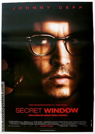 Secret Window 2004 poster Johnny Depp Text: Stephen King