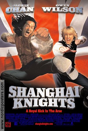 Shanghai Knights 2002 poster Jackie Chan Owen Wilson