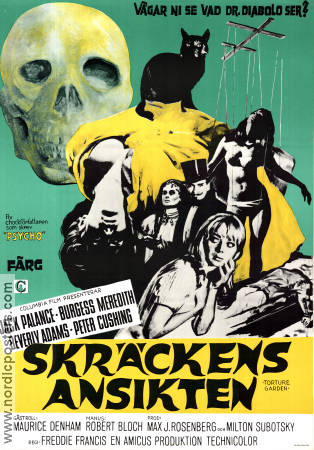 Skräckens ansikten 1968 poster Jack Palance Freddie Francis Text: Robert Bloch