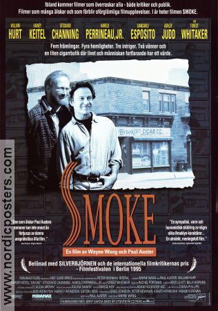 Smoke 1995 poster William Hurt Giancarlo Esposito Harvey Keitel Wayne Wang Rökning