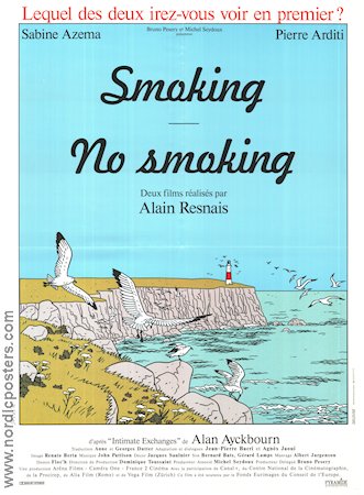 Smoking No Smoking 1993 poster Sabine Azema Alain Resnais