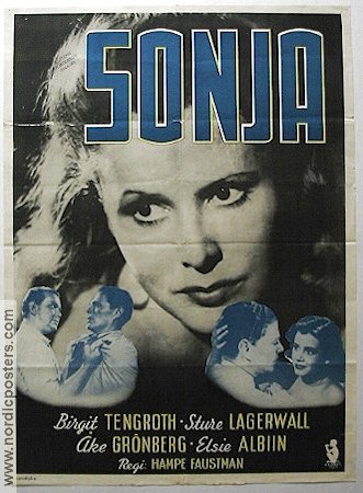 Sonja 1943 poster Birgit Tengroth Sture Lagerwall