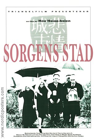 Sorgens stad 1989 poster Hsiao-hsien Hou Asien Filmen från: Hong Kong