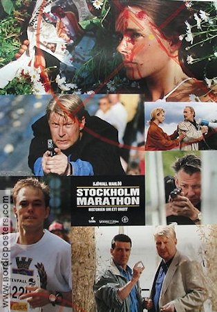 Stockholm marathon 1994 poster Gösta Ekman Rolf Lassgård Peter Keglevic Hitta mer: Martin Beck Text: Sjöwall-Wahlöö Hitta mer: Stockholm Sport