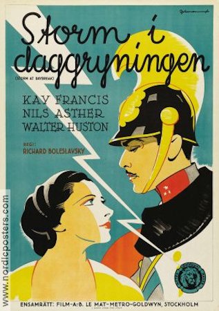 Storm i daggryningen 1933 poster Kay Francis Nils Asther