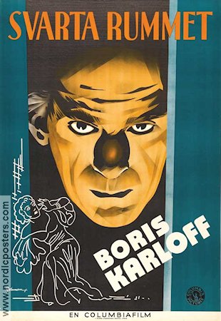 Svarta rummet 1935 poster Boris Karloff Eric Rohman art