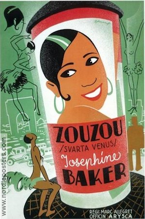 Svarta Venus 1934 poster Josephine Baker