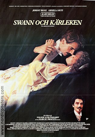 Swann och kärleken 1984 poster Jeremy Irons Ornella Muti Alain Delon Volker Schlöndorff