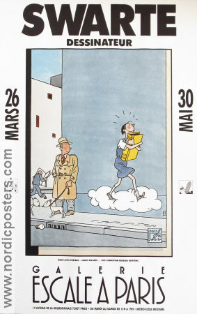 Swarte Dessinateur 1992 affisch Gallerie Escale a Paris Affischkonstnär: Joost Swarte Hitta mer: Tintin Hitta mer: Comics