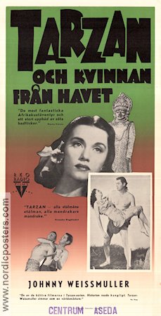 Tarzan och kvinnan från havet 1948 poster Johnny Weissmuller Brenda Joyce George Zucco Robert Florey Hitta mer: Tarzan