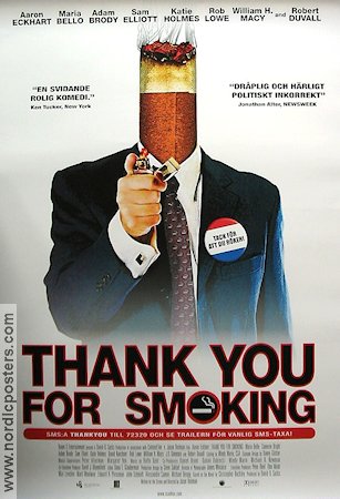 Thank You for Smoking 2005 poster Aaron Eckhart Rökning