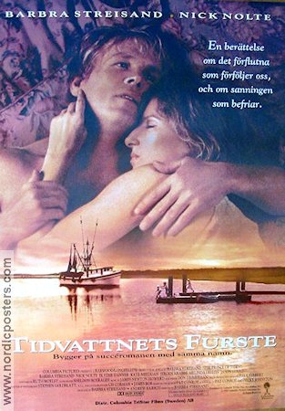 Tidvattnets furste 1991 poster Nick Nolte Blythe Danner Kate Nelligan Barbra Streisand