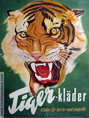 Tiger-kläder 1940 affisch Schwartzman Nordström