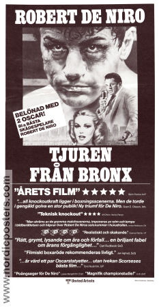 Tjuren från Bronx 1980 poster Robert De Niro Cathy Moriarty Joe Pesci Martin Scorsese Boxning