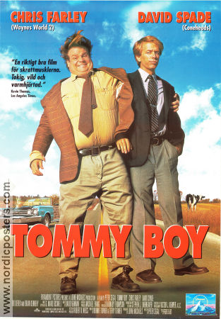 Tommy Boy 1995 poster Chris Farley David Spade Brian Dennehy Peter Segal