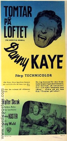 Tomtar på loftet 1949 poster Danny Kaye Walter Slezak Barbara Bates Henry Koster Musikaler