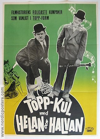 Topp-kul med Helan och Halvan 1968 poster Laurel and Hardy Helan och Halvan