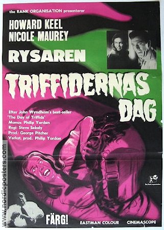 Triffidernas dag 1964 poster Howard Keel