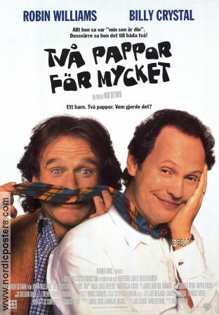 Två pappor för mycket 1997 poster Robin Williams Billy Crystal Ivan Reitman Barn