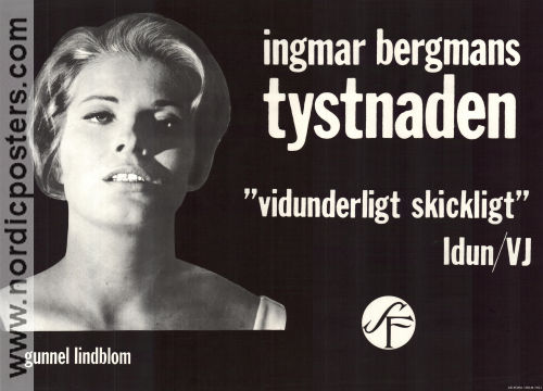 Tystnaden 1963 poster Ingrid Thulin Gunnel Lindblom Ingmar Bergman