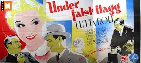 Under falsk flagg 1935 poster Tutta Rolf Eric Rohman art