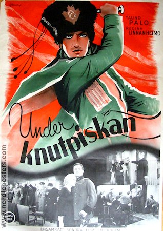 Under knutpiskan 1941 poster Regina Linnanheimo Tauno Palo Laila Rihte Yrjö Norta Finland Eric Rohman art
