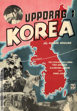 Uppdrag i Korea 1951 poster Gunnar Höglund Dokumentärer Asien