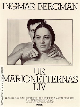Ur marionetternas liv 1980 poster Robert Atzorn Christine Buchegger Martin Benrath Ingmar Bergman Från TV